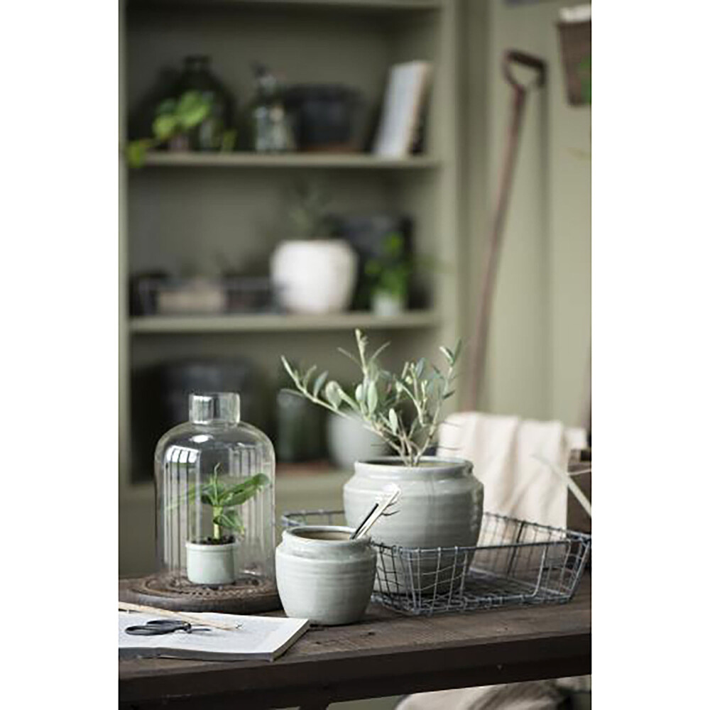 CANDELABRO CERAMICA VERDE HILDA