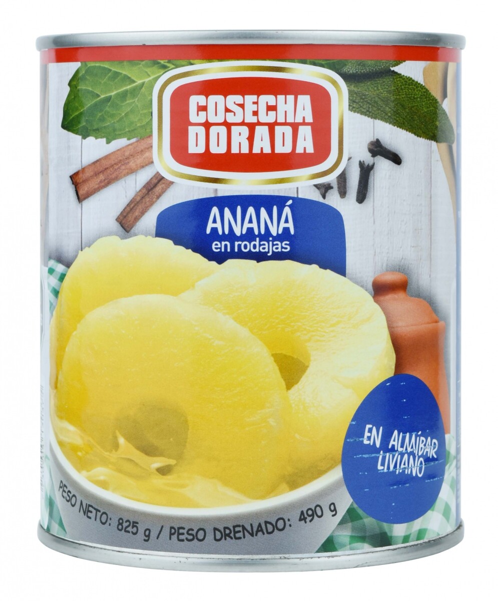 ANANA EN ALMIBAR COSECHA DORADA 850 GR 