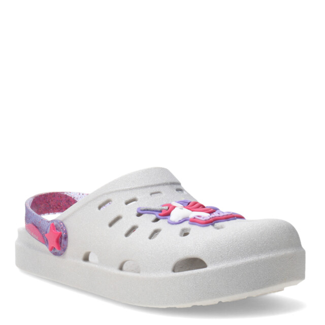 Zuecos Infantiles Barbie Fabuloso Plateado - Lila