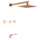 GRIFERIA DUCHA DE EMPOTRAR BIMANDO BRILLO BRONCE CHALTEN BRONCE-ROSE GOLD