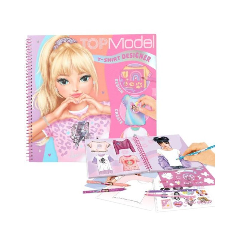 Libro con stickers T-shirt designer Libro con stickers T-shirt designer