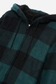 Campera a cuadros TURQUESA