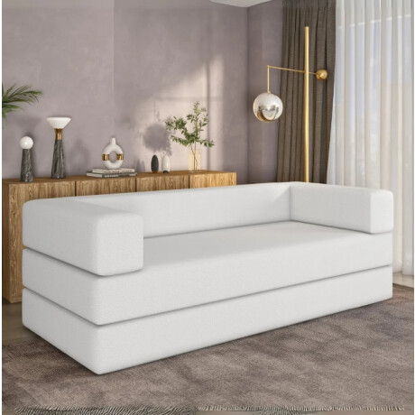 Sillón Sofá Cama Modular 3 Cuerpos Move Compactado En Caja Beige