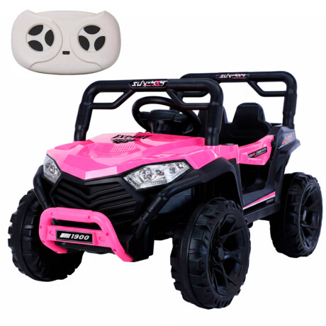 Auto Cuatriciclo A Bateria Arenero Luz Y Sonido Rosa