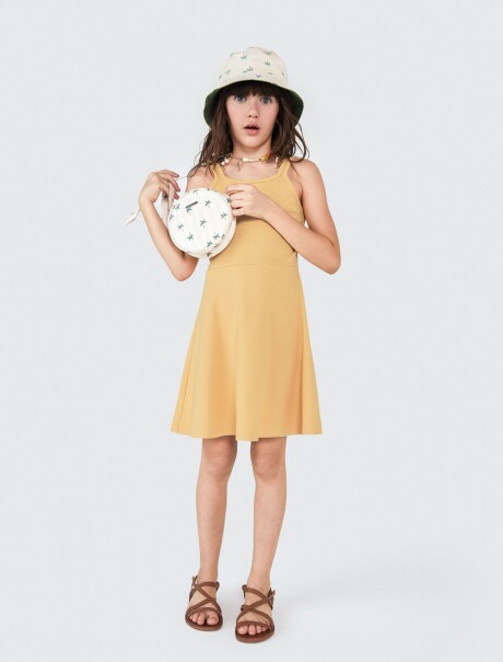 VESTIDO CORTO INFANTIL AMARILLO