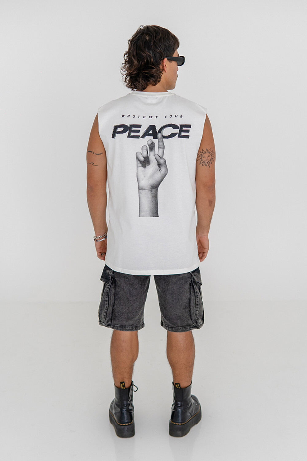 Musculosa Pulau Peace Blanco