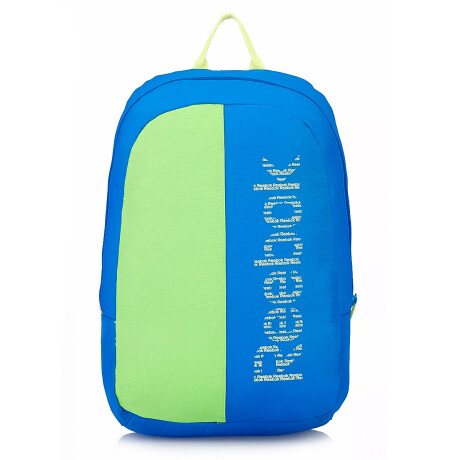 Mochila Bolso Liceal Esencial Reebok Original Unisex Azul/Verde