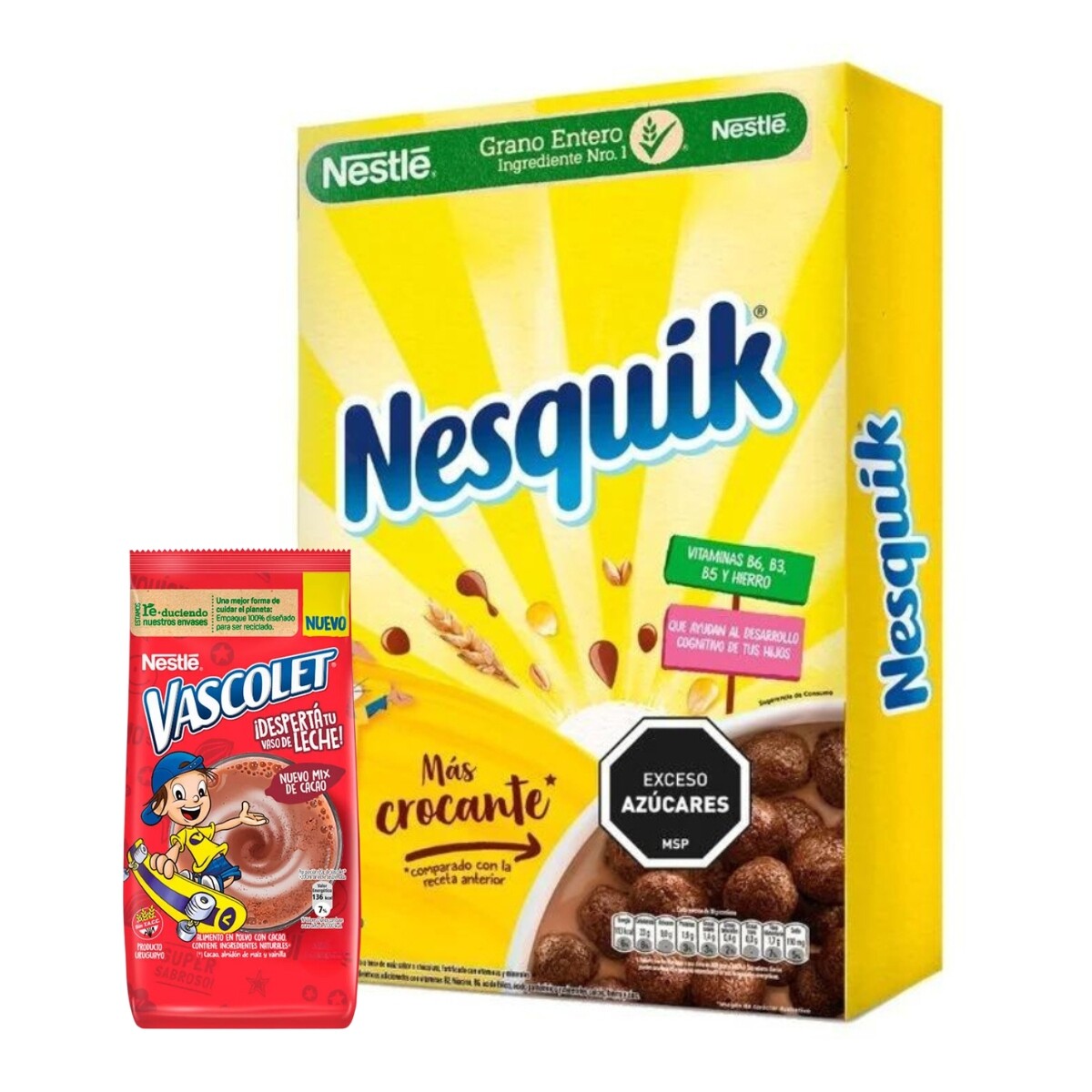 Cereal Nesquik Matinal 210 gr + 100 gr de Vascolet 