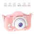 Cámara De Fotos Infantil Con Pantalla 2' Fácil De Usar Variante Color Rosa