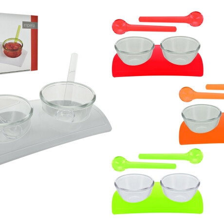 COPETINERO HEREVIN X2UDS CON BANDEJA Y CUCHARAS 132335-000 Q12 COPETINERO HEREVIN X2UDS CON BANDEJA Y CUCHARAS 132335-000 Q12