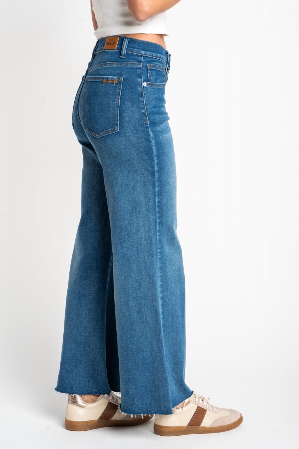 Jean Flared Wide Leg Denim