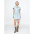 BTTN THRU SHIFT MINI DRESS- LT PERETTI LIGHT WASH