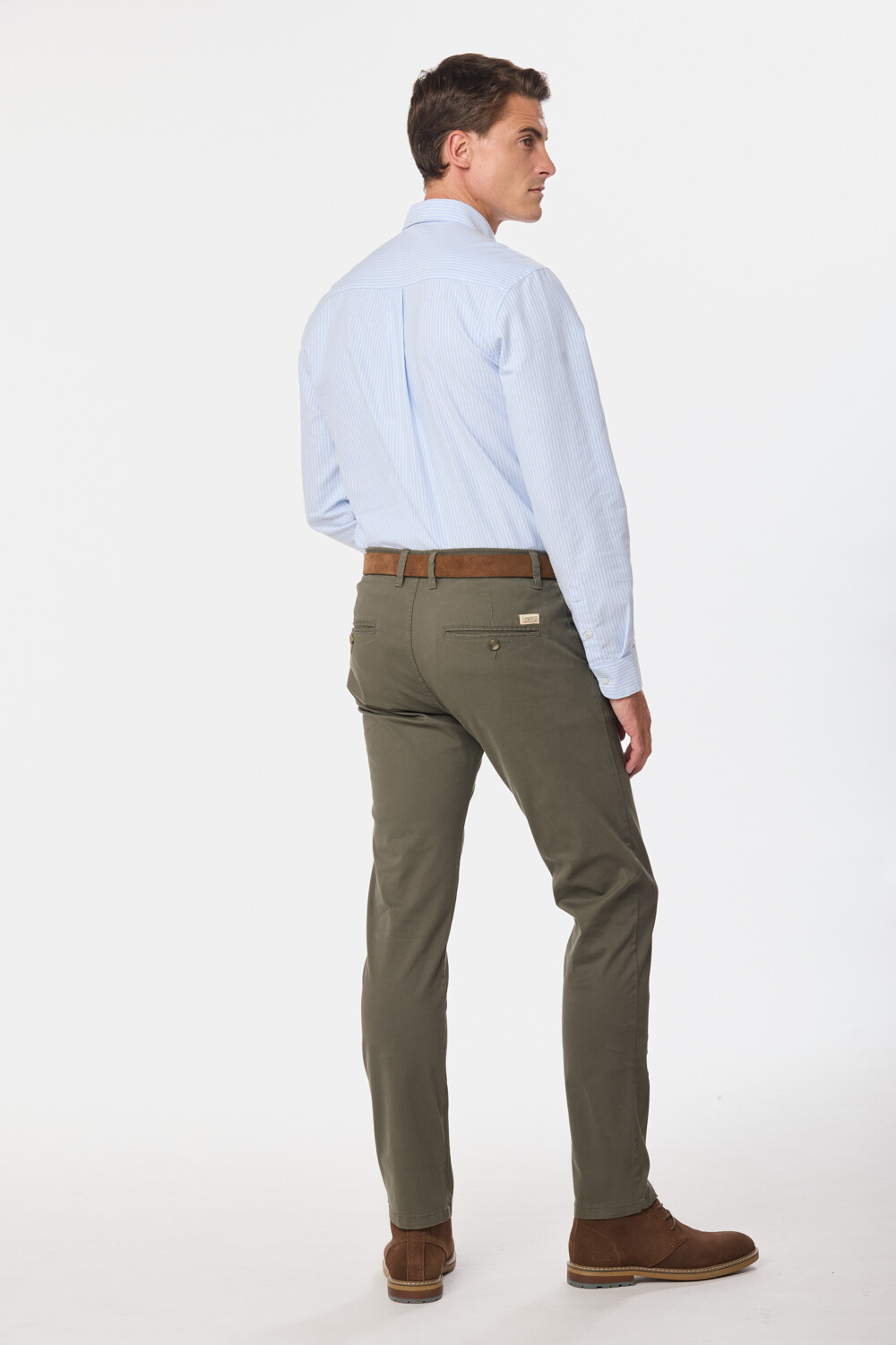 PANTALÓN SKINNY CON SPANDEX Verde