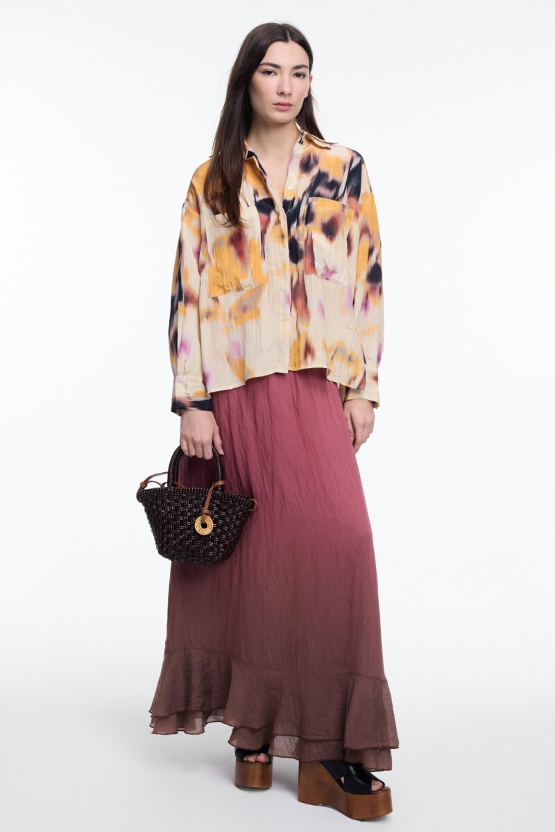 FALDA VOL DEGRADE Rojo