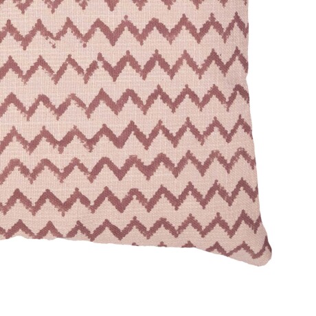ALMOHADÓN BURGOS 45*45 ALGODON BEIGE/ROSA