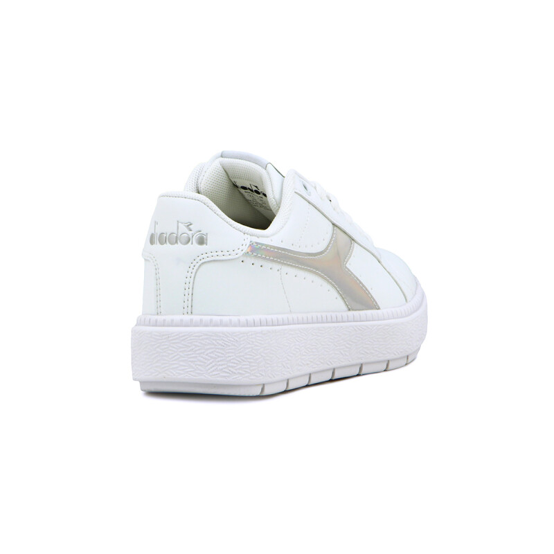 Championes Casuales Mujer Diadora Rocket Blanco-Plata