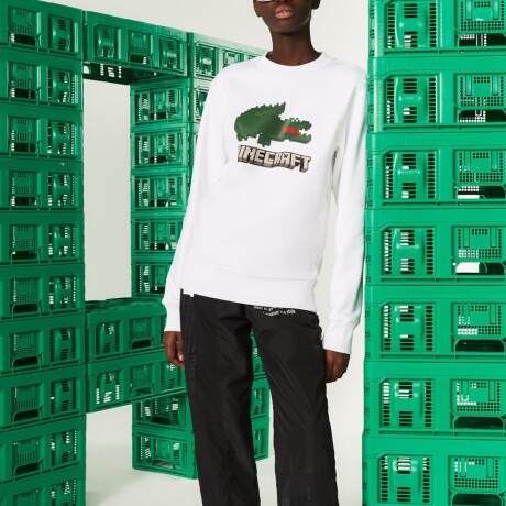 BUZO LACOSTE X MINECRAFT White