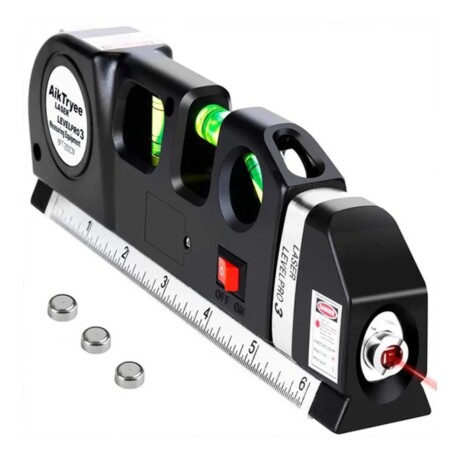 HERRAMIENTA DE MEDICIÓN CON LASER CON SOPORTE 210*80*38MM 001