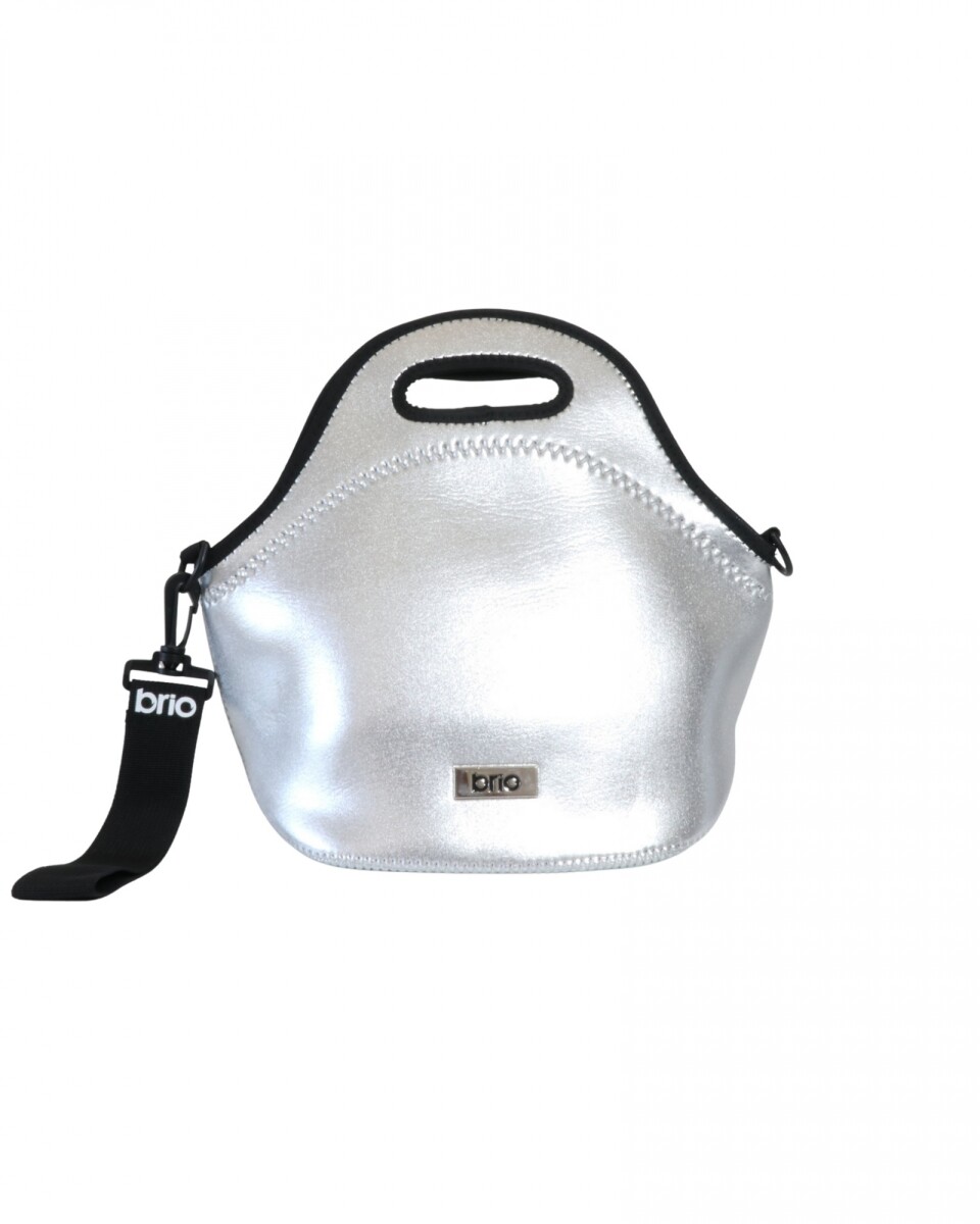 Lunchera Neopreno brio Classic Con Asa - Silver 
