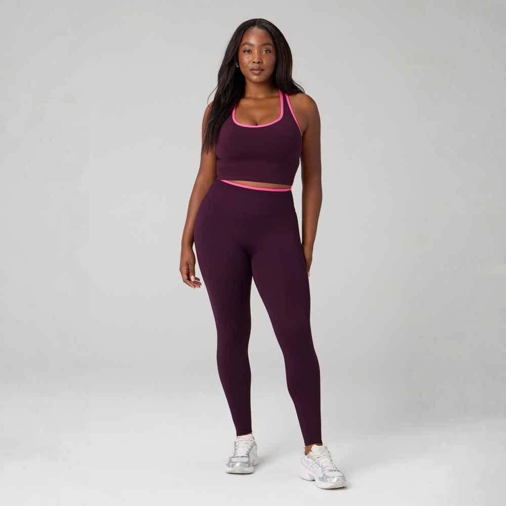 Bividi Seamless Built-In Bra Bividi Mujer Oxblood/pink Crush