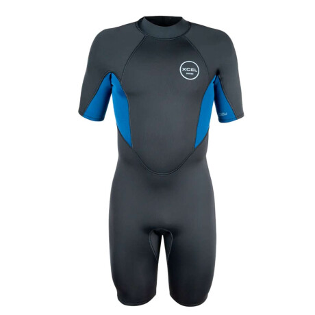 Traje Xcel Axis S/S Spring Suit 2 mm Back Zip Negro/Azul