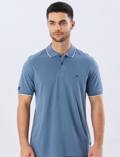 REMERA POLO LISA PIQUÉ Piedra