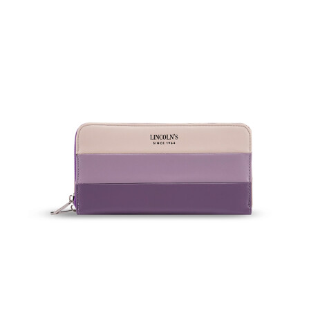 Billetera de Dama Lincoln's Chloe Franjas Combinadas Púrpura