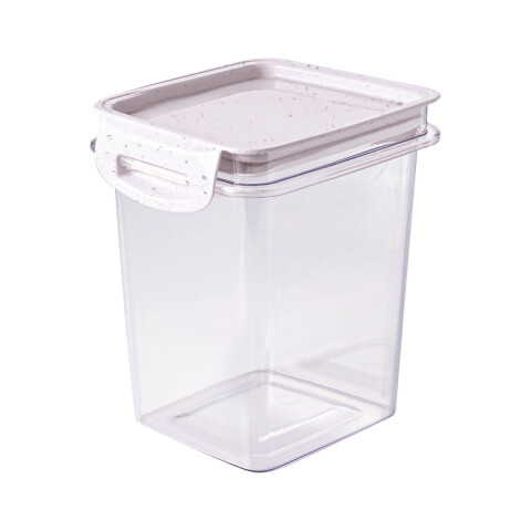 Pote Rectangular con Traba Cristal 830ML Adulto