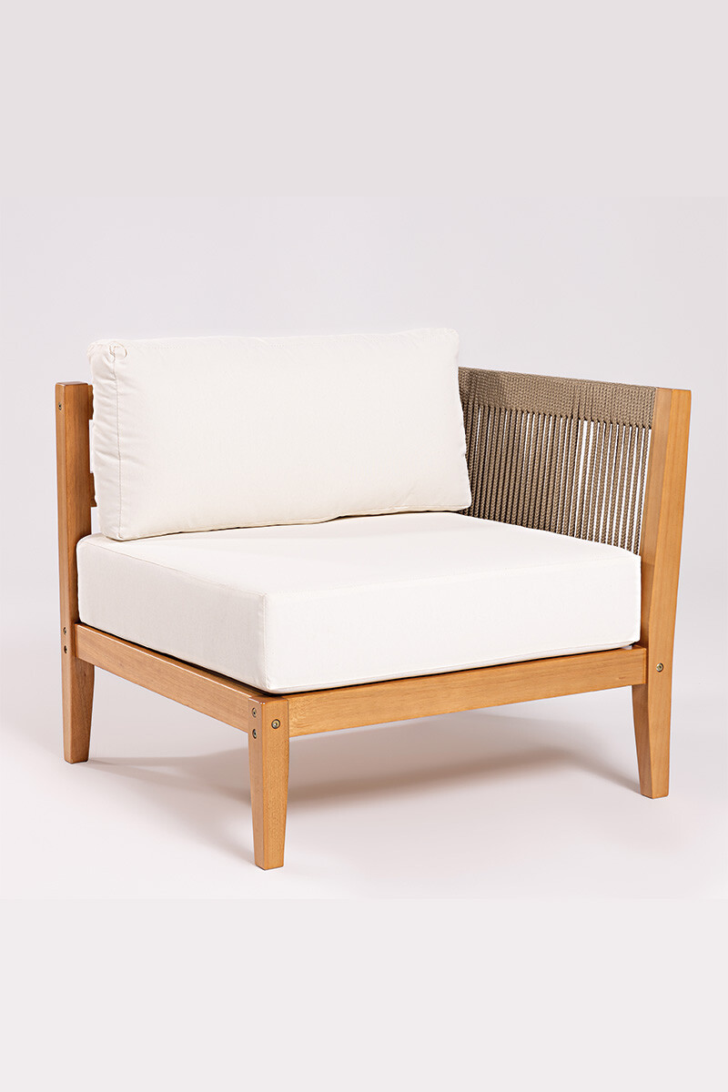 CANNES CANTO CANTO IZQ. CANNES CUERDA RAMI Y ACQUABLOCK CRUDO 78x74x66CM JATOBA