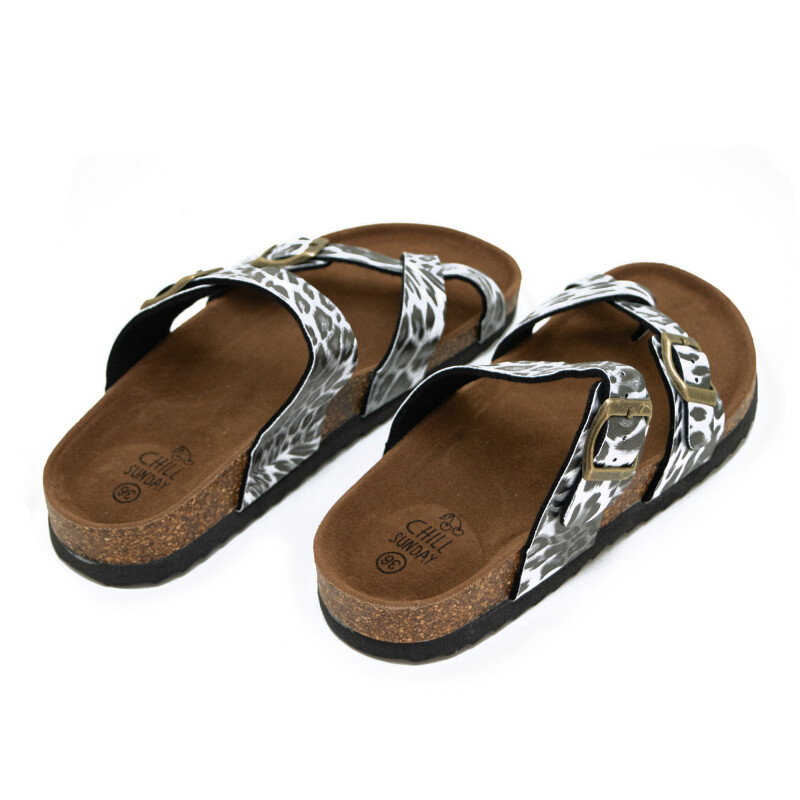 Sandalias Chill Sunday de Mujer - YF02W Marron-negro