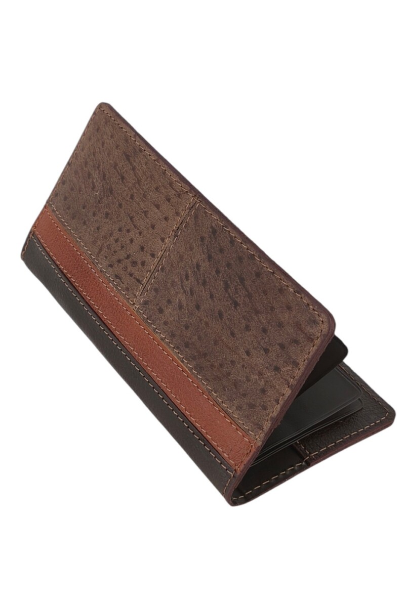 Billetera de Mozo en Cuero con Separadores Plásticos Negro