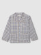 Pijama De Cuadro Vichy Gris Azulado