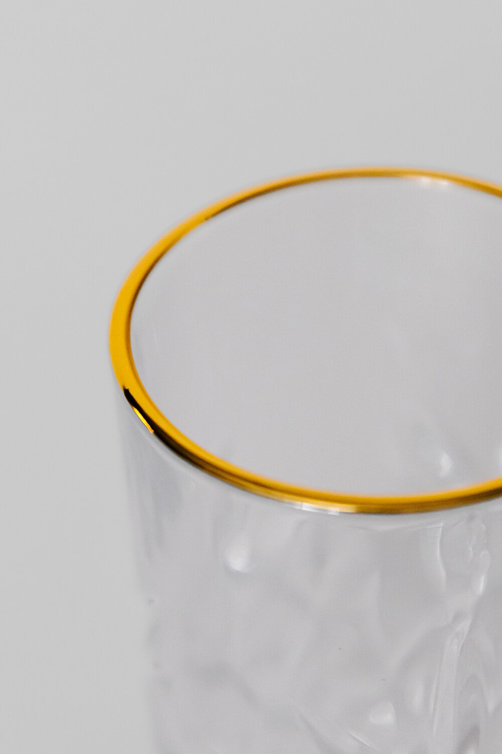 Vaso Craquel Borde Dorado Estampado 4