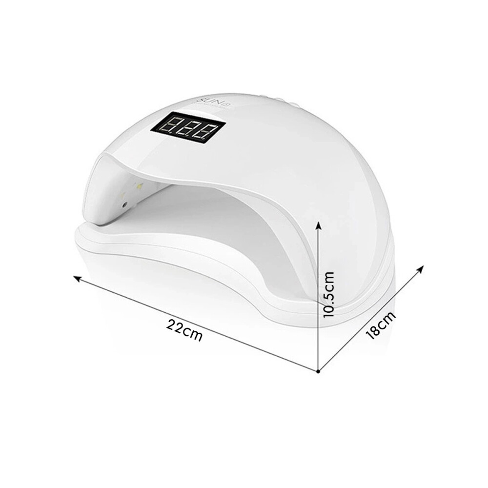 Lámpara Uv Led Secador Uñas Profesional Máquina Secador Uñas Blanco Lámpara Uv Led Secador Uñas Profesional Máquina Secador Uñas Blanco