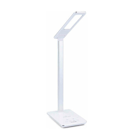 Lámpara de Mesa Inteligente con Cargador 3 Tonos Luz Athus Blanco