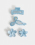 Broches Sets Hawaianas Set De Broches - Azul Medio