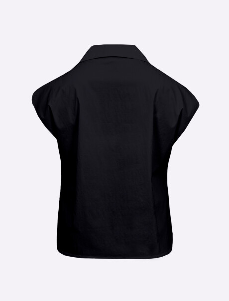 Camisa boxy lisa negro