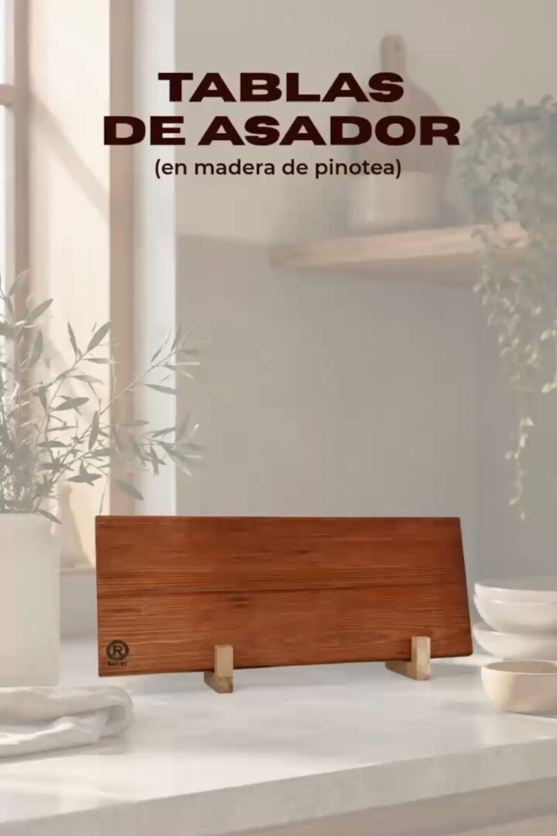 Tabla de asador en pinotea 