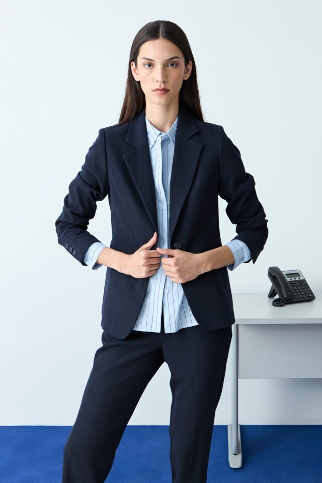 Blazer clásico azul marino