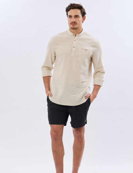 SHORT DE BAÑO LISO Negro