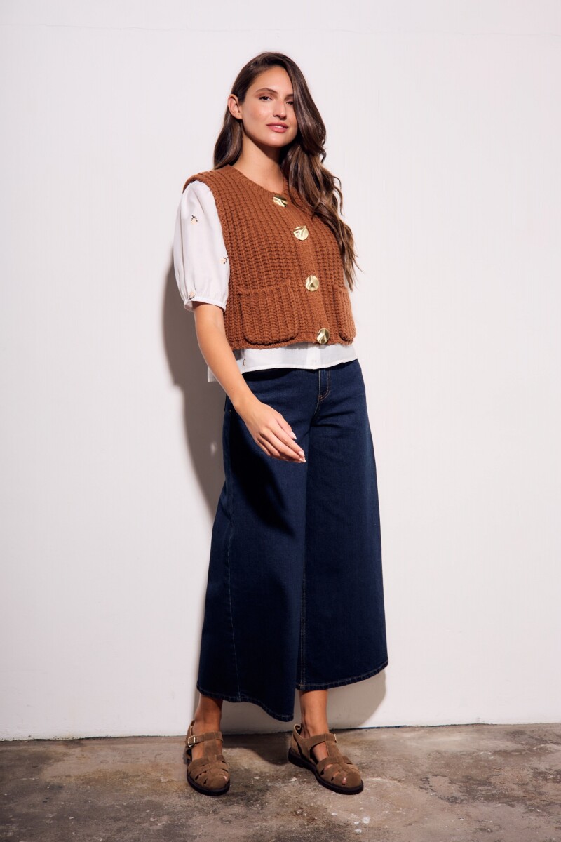 Chaleco Lana Chocolate