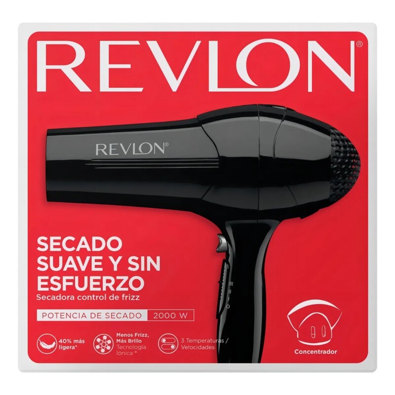 Secador De Pelo Revlon Essentials Control Anti Frizz 2000w Secador De Pelo Revlon Essentials Control Anti Frizz 2000w