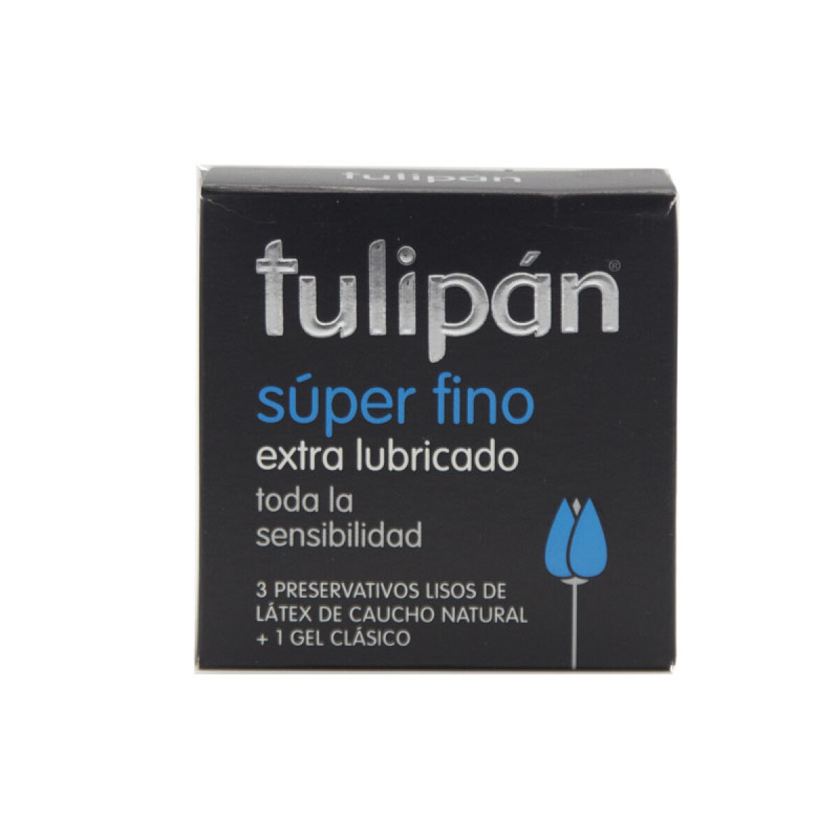 Preservativos TULIPAN - preservativo Tulipan super fino negro c gel 