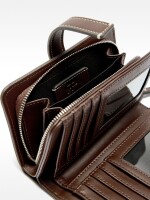 Cartera Efecto Piel beige