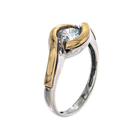 Anillo Plata 925,Double y circonia Anillo Plata 925,Double y circonia