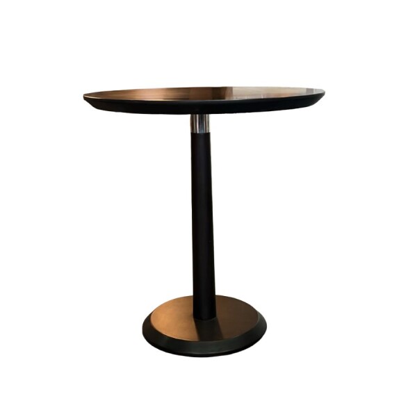 Mesa lateral redonda en madera - Producto con detalles Mesa lateral redonda en madera - Producto con detalles