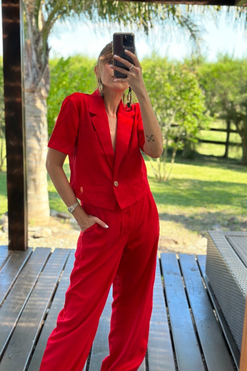 Pantalon Durazno Rojo