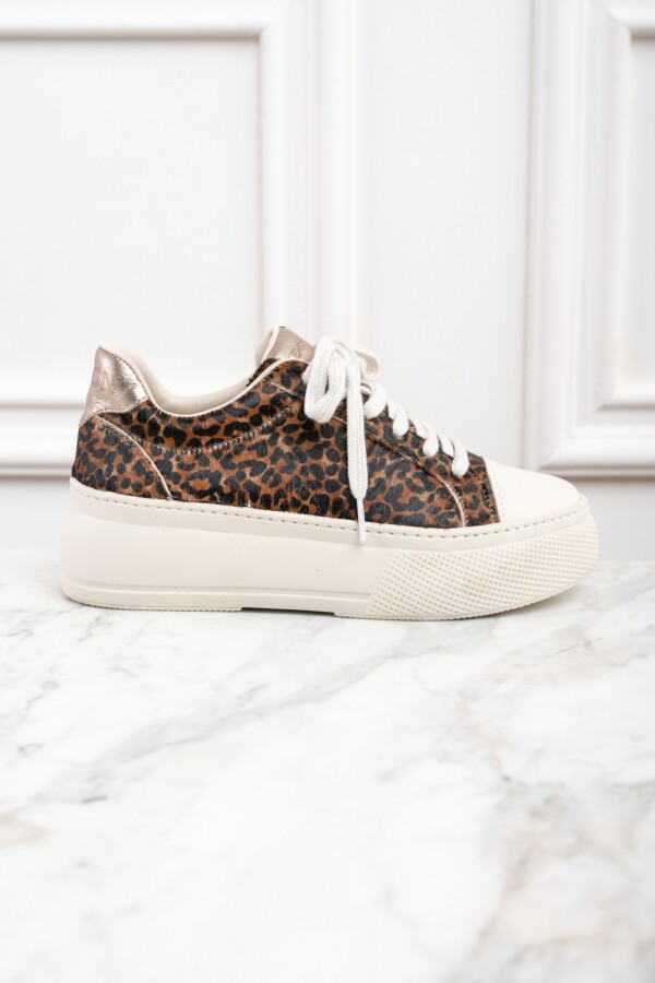Zapatilla Animal Print Marrón