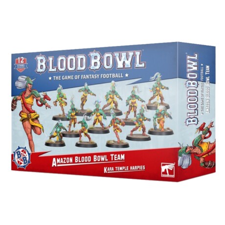 Blood Bowl Amazon Team - Kara Temple Harpies Blood Bowl Amazon Team - Kara Temple Harpies