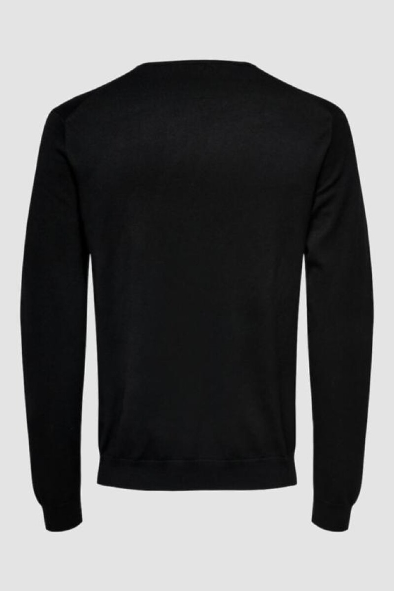 Sweater tejido escote V Wyler Black